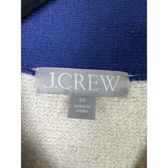 J Crew Textured Bouclé Lady Jacket Cardigan Size 2X - Picture 6 of 7